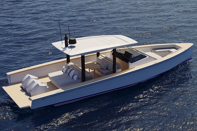 Private 5-Hour Cruise on Ultra Luxury Brand-New Yacht in Mykonos (Nevma) - Pickup, tender boat, and the first minutes