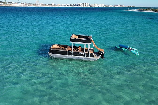Private Crab Island Luxury Slide Pontoon Charter - What your four hours can look like