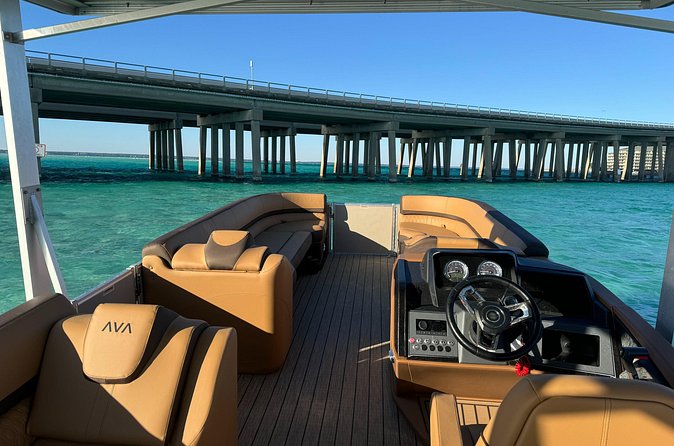 Private Crab Island Luxury Slide Pontoon Charter - The captain can shape the day