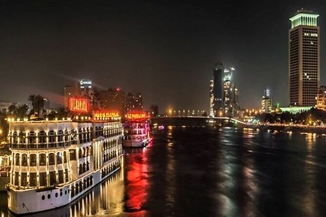 Private Day Tour to Giza Pyramids, Sphinx & Saqqara + Luxury Nile Dinner Cruise - Cairo after dark aboard the Nile cruise