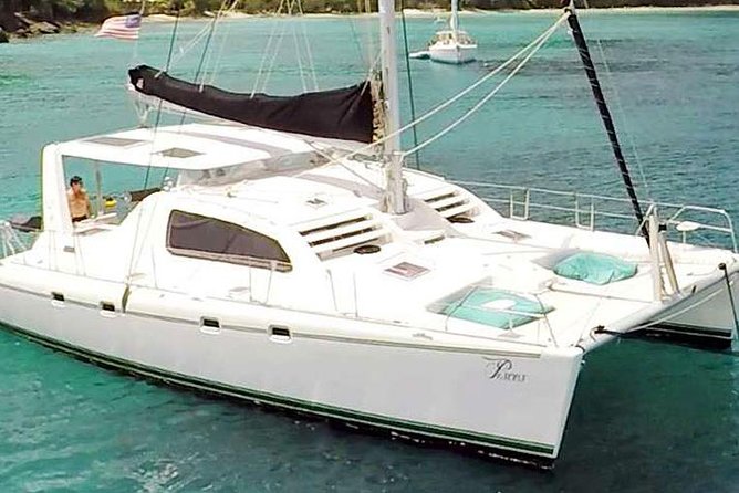 Private Luxury Catamaran Yacht. Full or Half Day Charter - Sail, Beach, Snorkel. - Space, comfort, and onboard extras