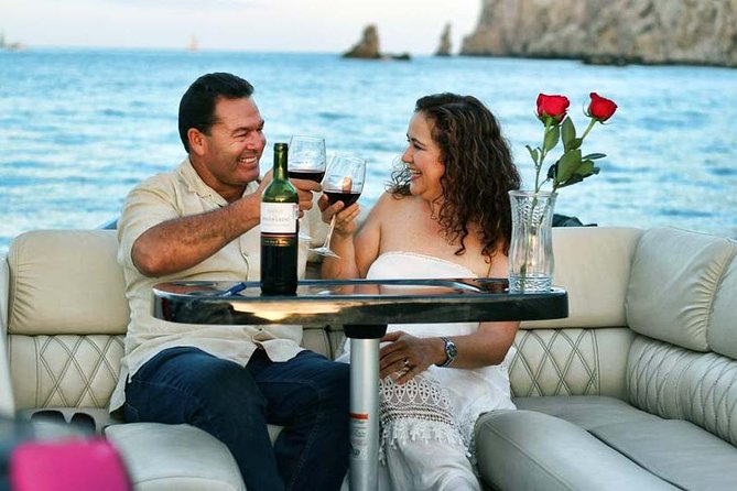 Private Luxury Pontoon Boat, Snorkel, Arch, Sunset & byond - Land’s End, Lover’s Beach, and Divorce Beach