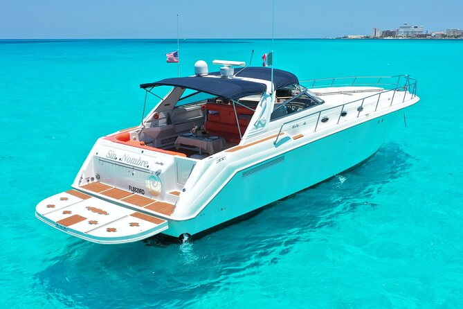 Private Luxury Yacht 55FT Rental in Cancun - Six and eight hours: the full island route