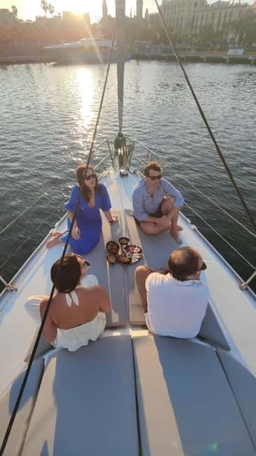 Private Sailboat Barcelona Luxury Boat + Aperitifs & Drinks - The swimming stop depends on the sea