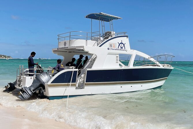 Private VIP Catamaran Party Boat Punta Cana Bavaro - The natural pool is made for floating and relaxing
