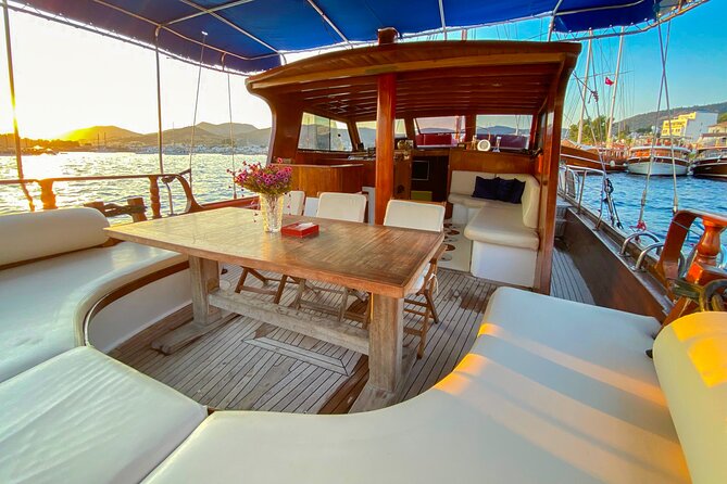 Private VIP Gulet Boat Tour With Lunch in Bodrum For 6 Hour - Leaving Bodrum harbor for Karaada