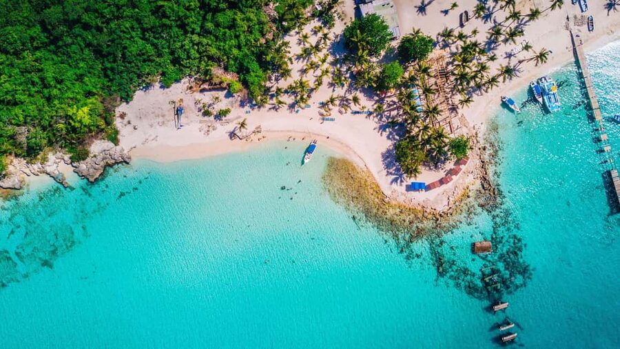 Punta Cana - Santo Domingo: Saona Island VIP Catamaran Tour - The boat ride to Saona Island
