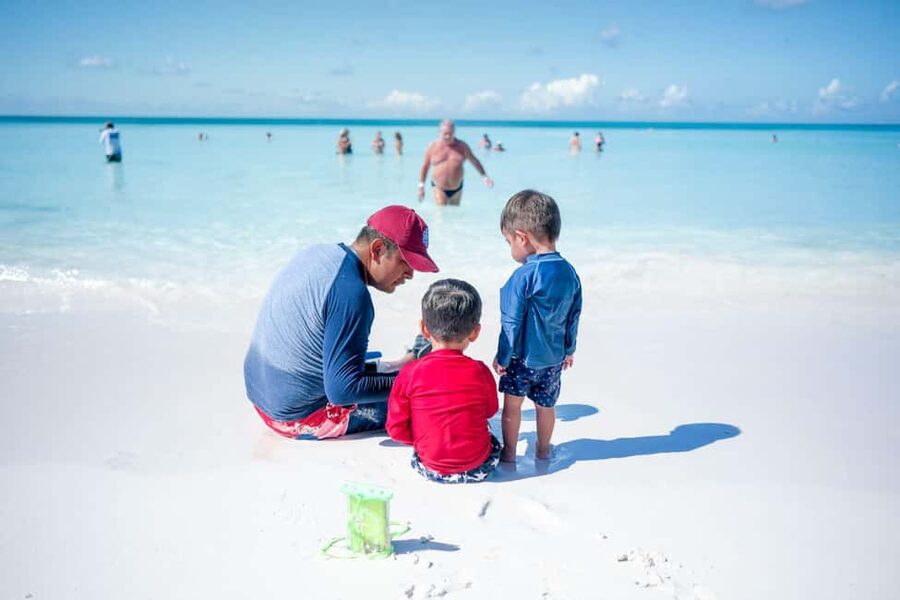 Punta Cana: Saona Island VIP 4 first-class beach and sunset - The Natural Pool is an easy first stop