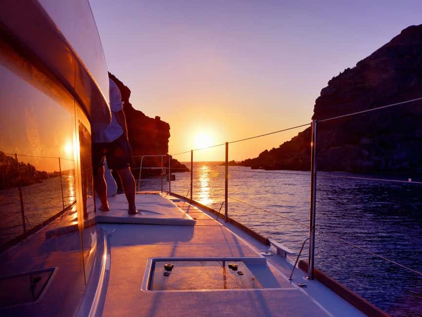 Rethymno: Luxury Sunset Cruise with Dinner and Drinks - The Panormo stop and the weather question