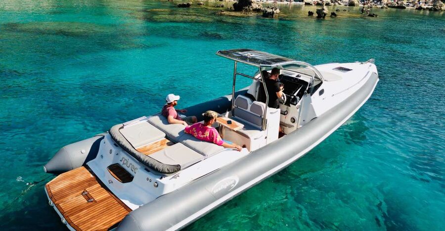 Rhodes: Luxury RIB All-Inclusive Swimming Cruise to 3 Bays - The guides and the feel on board