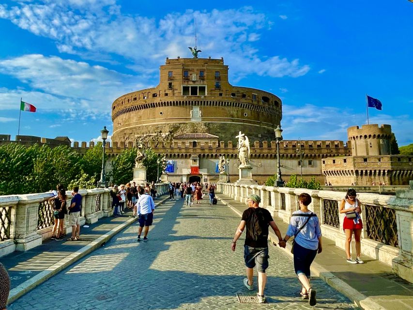 Rome: Castel Sant'Angelo and Hadrian's Tomb Guided VIP Tour - The terrace view over Rome