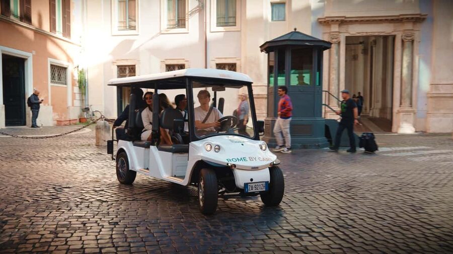 Rome VIP Private Golf Cart Experience - Food stops that make the ride personal