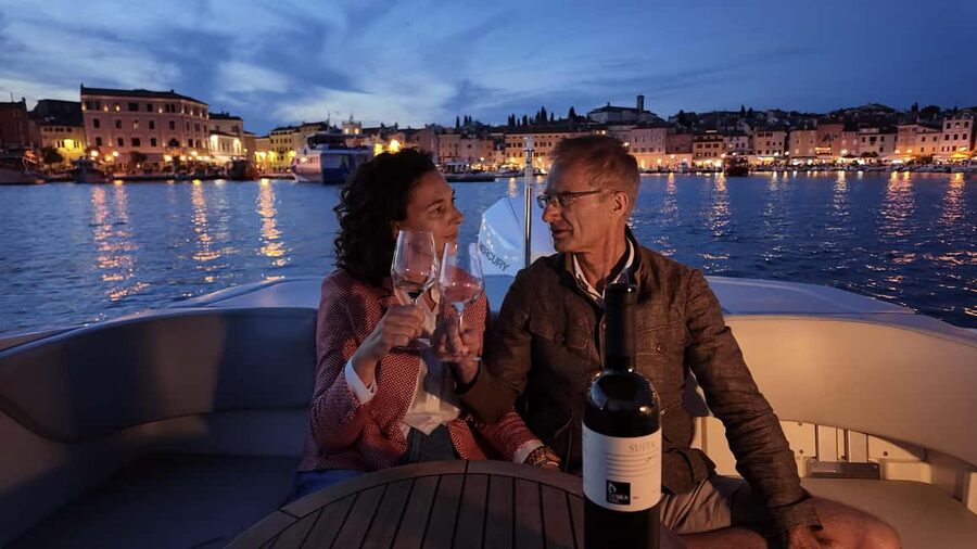 Rovinj: Private Luxury Old Town Night Boat Tour with Wine - Practical Tips for Better Photos and a Better Ride