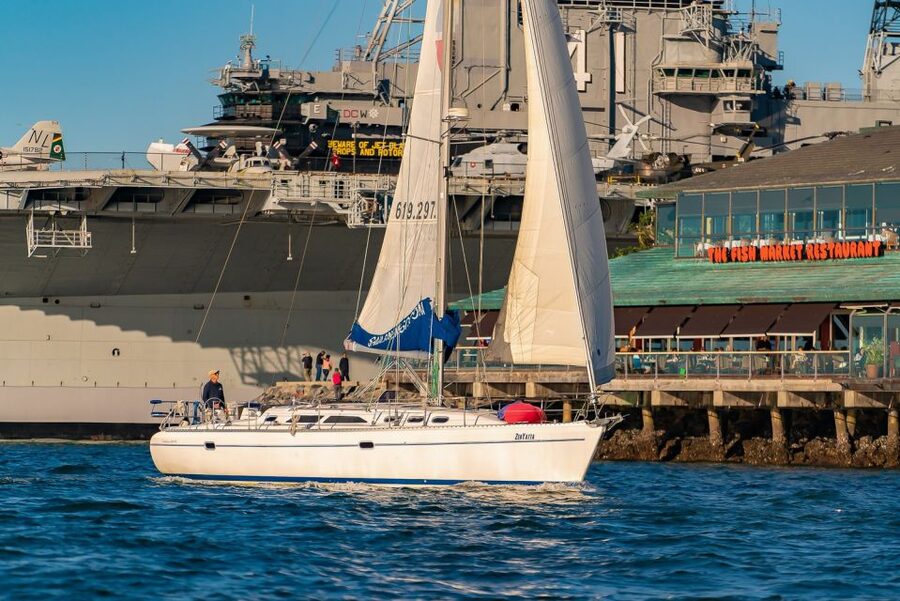San Diego: Relax on a Morning, Day or Sunset Luxury Sail - Leaving the marina and taking in Downtown San Diego