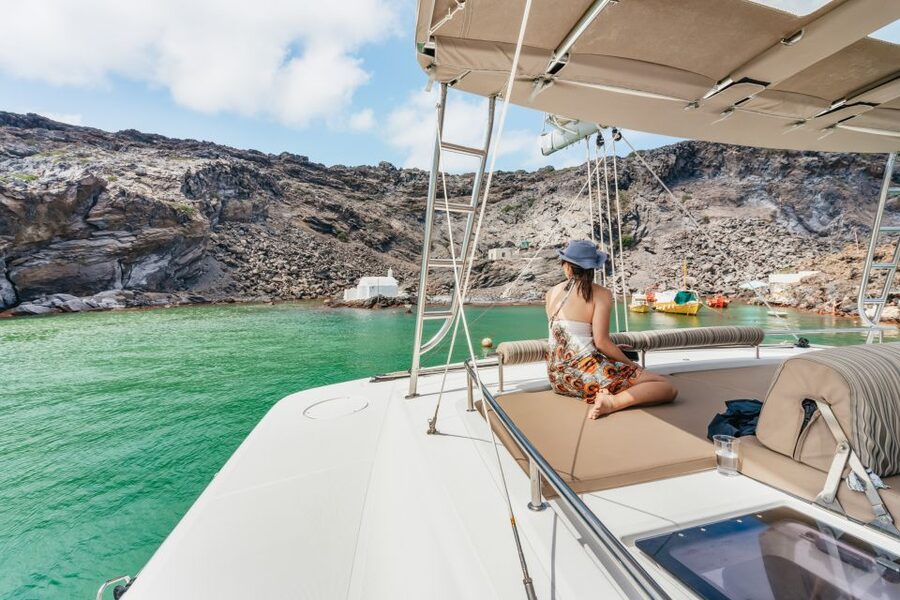 Santorini: Luxury Catamaran Day Trip with Meal and Open Bar - Price, comfort, and who gets the best value