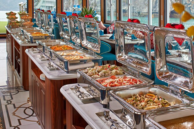 Sea Lion Luxury 5-Star Halong Day Cruise,Buffet Lunch,Shuttle Bus - Surprise Cave, the biggest walking stop