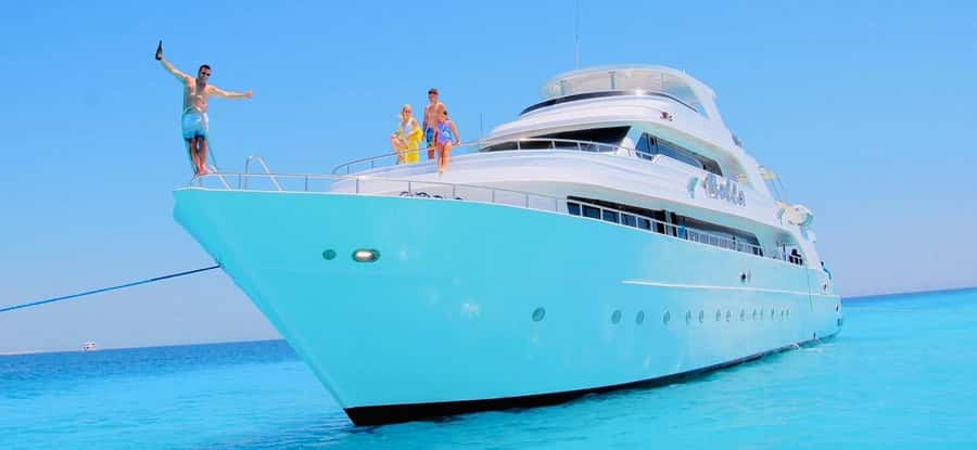 Sharm: Vip Snorkeling Cruise with international lunch - White Island and the long swim ashore