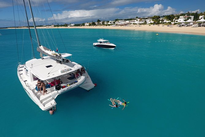 St Maarten Luxury Catamaran Full-Day Group Charter - Boarding at Bobby’s Marina