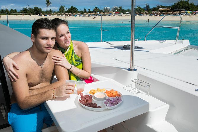 St Maarten Luxury Catamaran Full-Day Group Charter - Tintamarre Island and the turtle swim