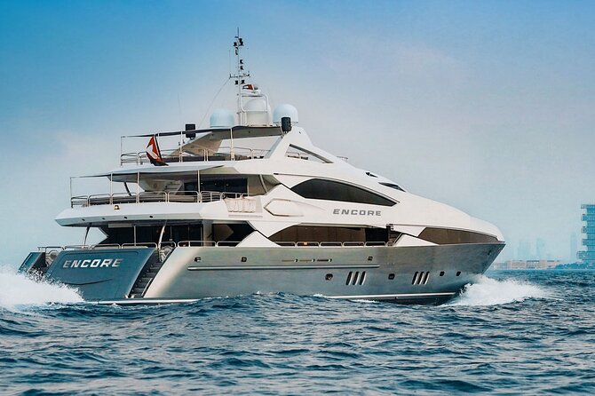 Sunseeker Superyacht: VIP Dining, Premium Drinks & Music - Swimming, towels, and the day-tour detail
