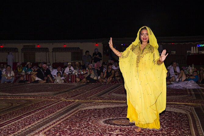 Sunset Camel Trekking with Falcon Show & VIP BBQ Dinner - Transport, timing, and group size