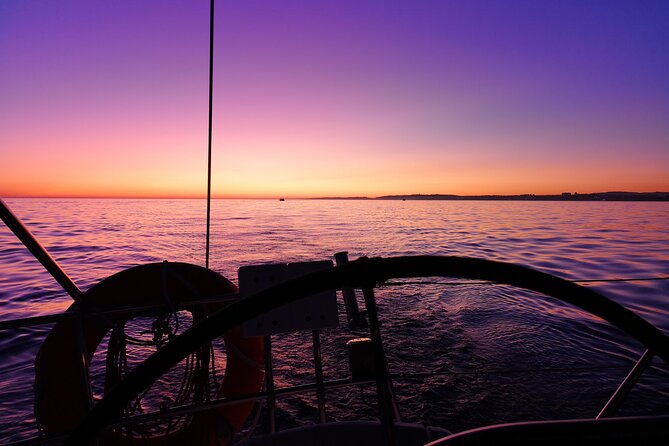 Sunset on a Luxury Sailing Yacht from Vilamoura (Max 12 Guests) - Falésia Beach and Its Red Clay Cliffs