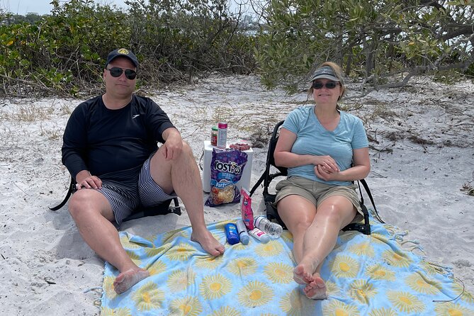 Tandem Kayak Tour To Clearwater Island With Beach Setup Included! - What the included gear means for you