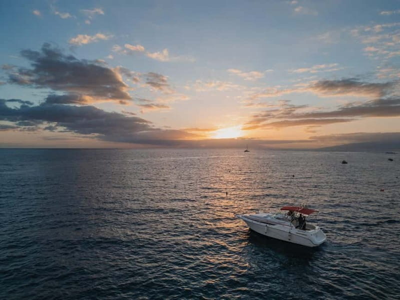 Tenerife: VIP Private Luxury 2 Hour Sunset Boat Charter - The sunset stop and photo time