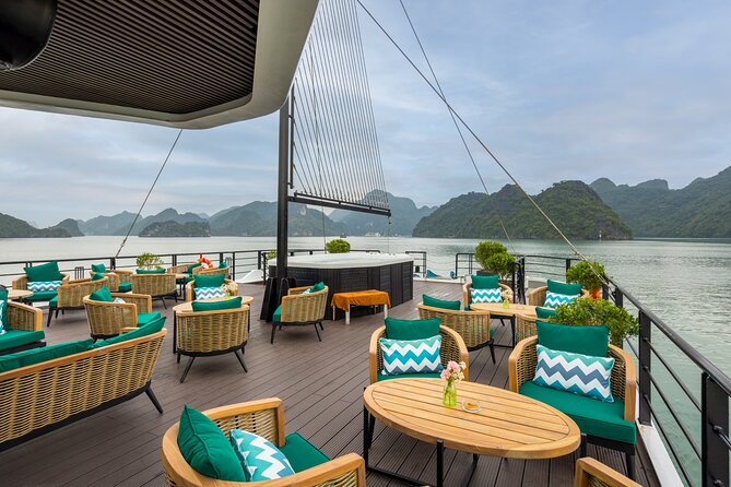 The Catamaran Luxury Day Cruise to Halong Bay from Hanoi(Best Selling) - Kayaking or bamboo boat through Bright and Dark Cave