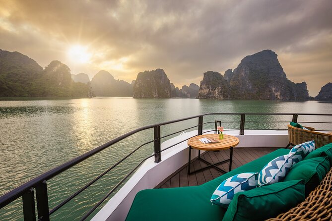 The Catamaran Luxury Day Cruise to Halong Bay from Hanoi(Best Selling) - Swimming, water slides, and the Frog Pond stop