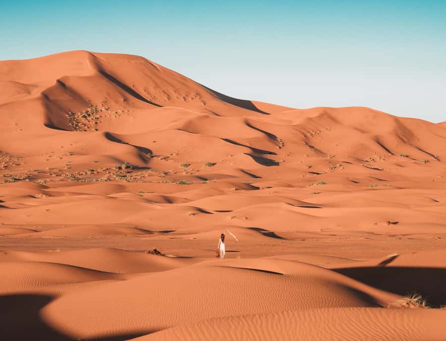 the luxury 2days 1night desert tour from fez to fez/marakech - Arriving at the Sahara for sunset