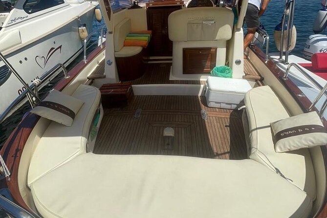Three Hour Private Guided Tour of Capri with a luxury Gozzo cabin cruiser - White Grotto and the watchtowers
