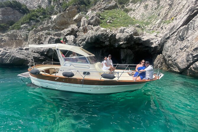 Three Hour Private Guided Tour of Capri with a luxury Gozzo cabin cruiser - The island’s western edge and old defenses