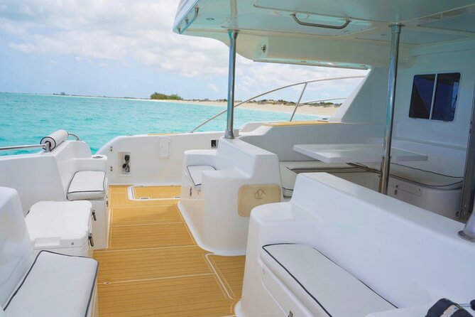 Turks and Caicos Half-Day Luxury Private Yacht Charter - A quiet beach, then lunch aboard