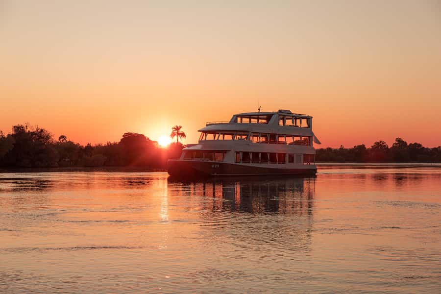 Victoria Falls: 2-Hour Luxury Zambezi River Sunset Cruise - Cruising Upstream Along the Zambezi