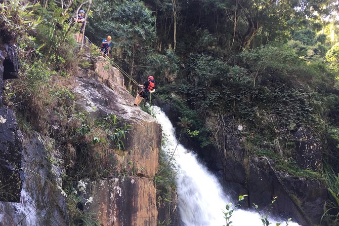 VIP Adventure Tour- Dalat Canyoning/Snapling/Rappeling - The 25-meter waterfall is the real canyoning section