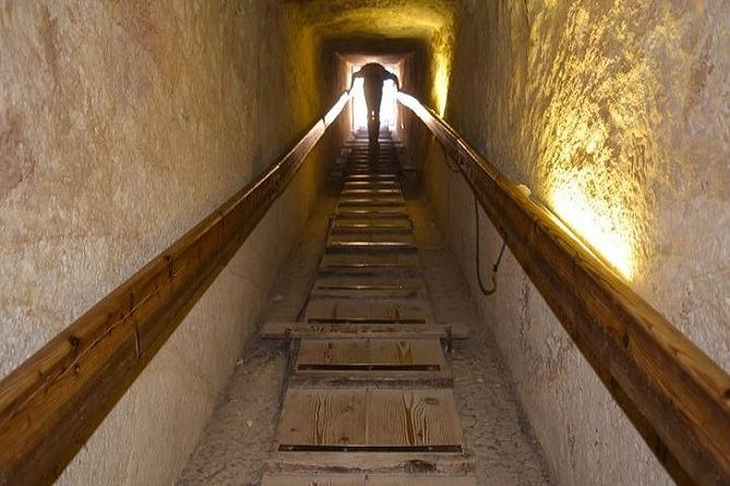 VIP Day Tour inside Giza Pyramids - The panoramic viewpoint and all three pyramids