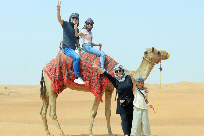 VIP Desert Safari Camel Ride Sand Boarding & BBQ Dinner - From Arabic coffee to henna and shisha
