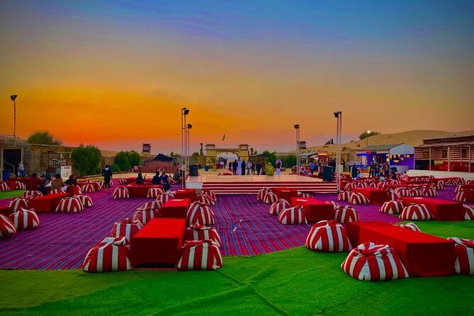 Vip Desert Safari Dubai with Camel Riding BBQ Dinner & Live Shows - A short camel ride and sandboarding