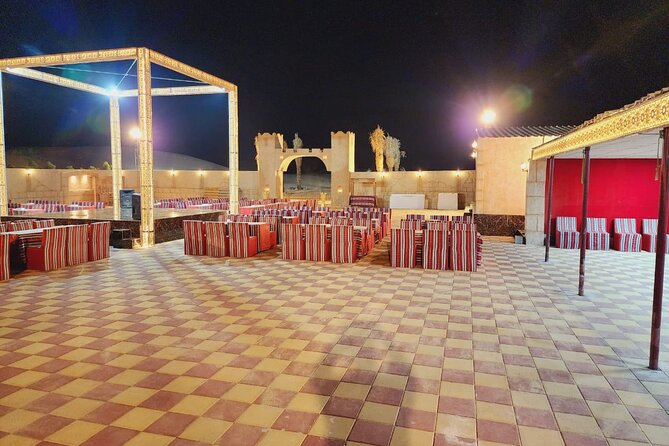 VIP Dubai Desert Safari Camel Ride, Sand Ski, Live BBQ Dinner - The camel ride and camp arrival