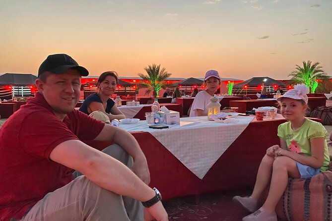 VIP Evening Desert Safari with Camel Ride & BBQ Dinner–Shared Car - Belly dancing, fire, tanoura, and more
