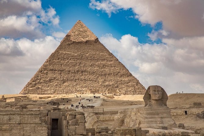 VIP Giza pyramids ,sphinx,Camel ride lunch and inside the pyramid - The Giza Plateau and the three royal tombs
