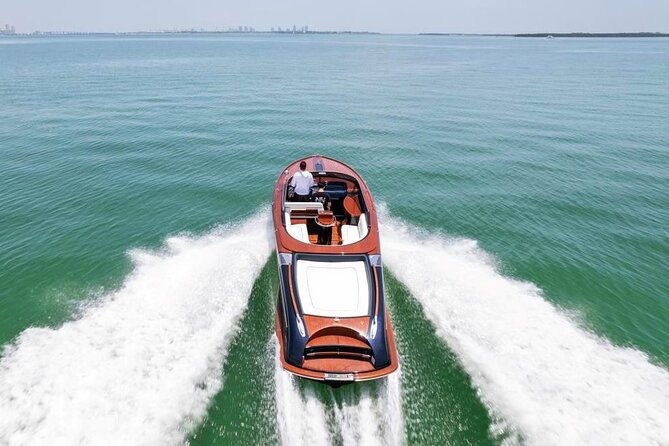 VIP Private Luxury Boat Tour - Riva Aquariva Yacht Venice - Venice from the polished deck of a Riva Aquariva