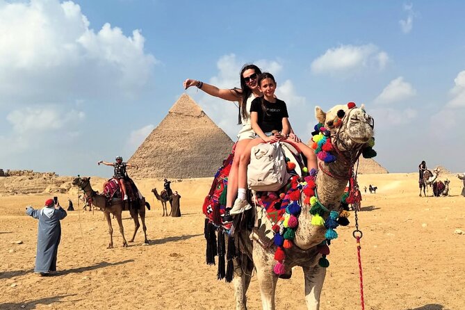 ViP Private Tour Giza Pyramids,Sphinx,camel ride , inside Pyramid - Lunch with falafel and Egyptian dishes