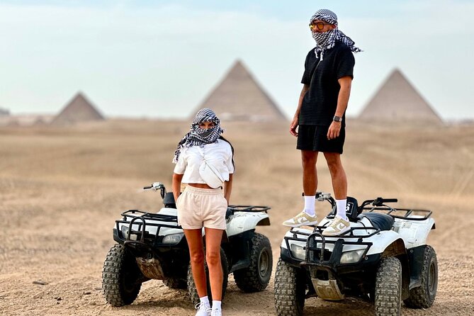 VIP Private Tour Giza Pyramids ,Sphinx , Quad Ride, Camel Ride - A fast, active introduction to the Giza Plateau