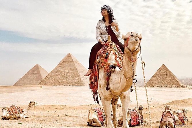 VIP Pyramids of Giza,Sphinx,sakkara,Memphis tour + camel ride - The camel ride and meal break