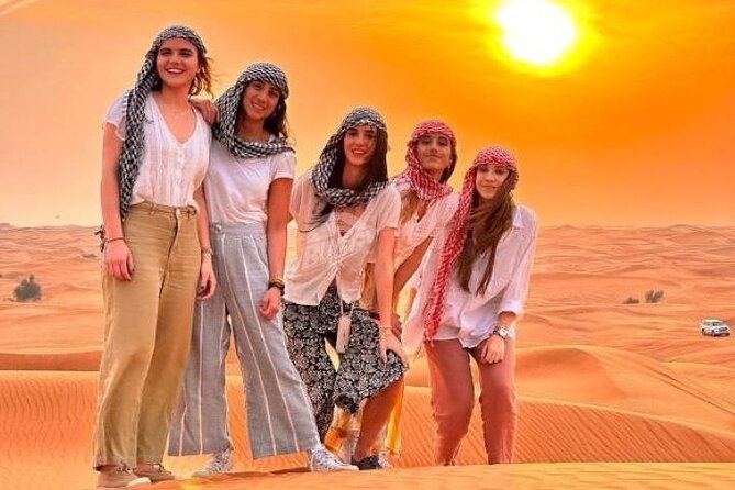 VIP Service | Red Dunes Sunset Desert Safari With BBQ Dinner - Red dunes, sunset, and a busy evening program