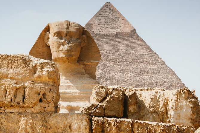VIP tour Giza Pyramids, Camel Ride, sphinx & felucca Boat - The Sphinx and Valley Temple