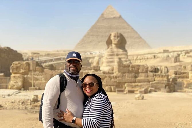 VIP tour to Giza pyramids, Sphinx, Camel ride, lunch, GEM museum - The Sphinx and Khafre’s Valley Temple