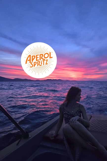 Zadar: Romantic, Luxury Sunset Boat Tour with Aperol Spritz - Finding the Best Sunset View After 45 Minutes